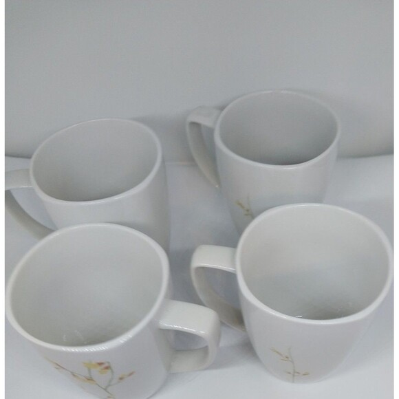 4 Corelle Kobe Coordinates Dishes Squared Big Porcelain Cups Mugs - Picture 10 of 10